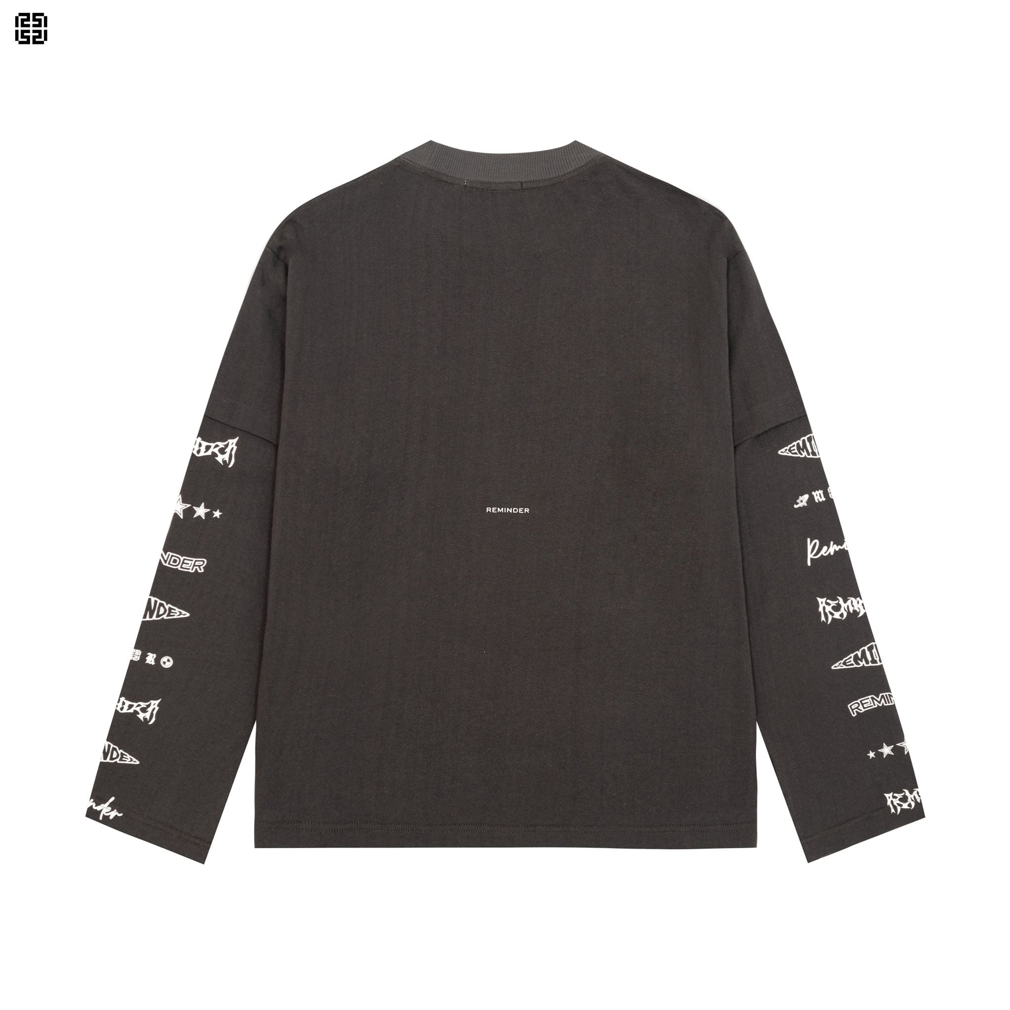  DOUBLE LAYER LONG SLEEVE TEE - SPACE GREY 