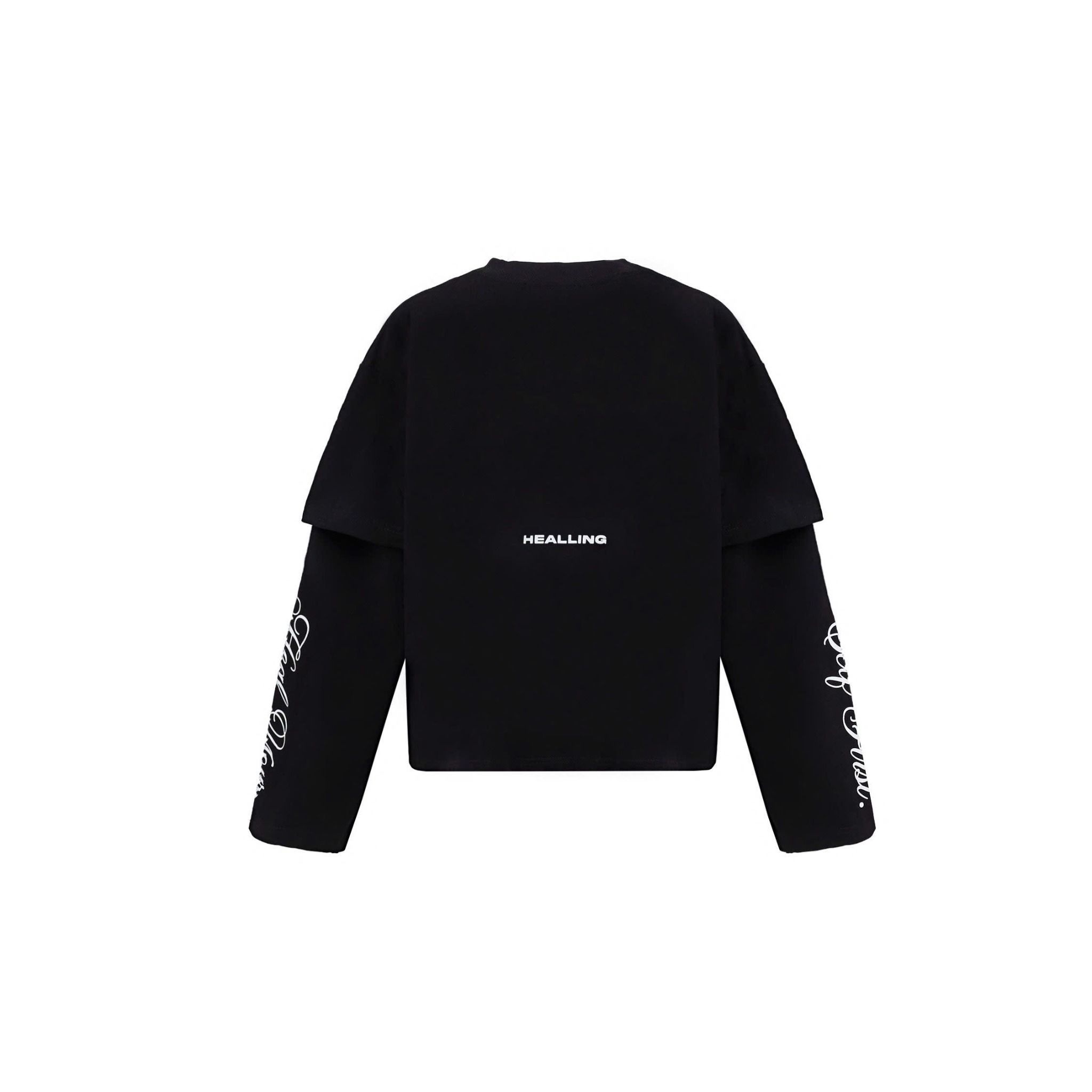 HEALING LONG SLEEVE T-SHIRT / BLACK 