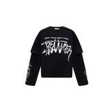  HEALING LONG SLEEVE T-SHIRT / BLACK 