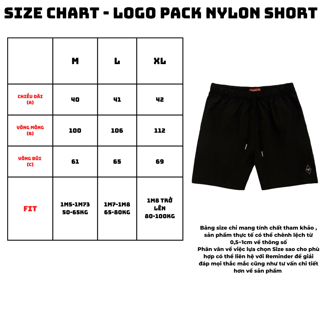  LOGO PACK NYLON SHORT - BROWN 