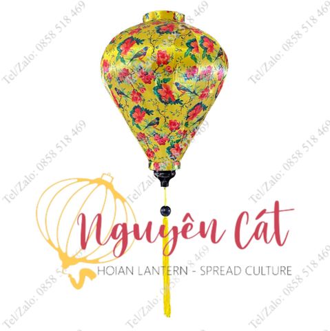  Đèn lồng vải phi họa tiết 05 (Trong nhà/ Ngoài trời) 