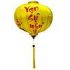 Đèn lồng Tết vẽ  hoa đào và Câu chúc Tết