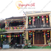 (Miễn phí vận chuyển) Combo đèn lồng vải phi họa tiết - 30 đèn lồng trang trí nhà hàng