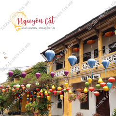 (Miễn phí vận chuyển) Combo đèn lồng freesize - 20 đèn lồng vải lụa phối 10 màu phong thủy (size 30cm, 40cm, 45cm)