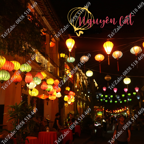  (Miễn phí vận chuyển) Combo đèn lồng vải phi họa tiết - 40 đèn lồng trang trí sự kiện 