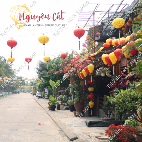  (Miễn phí vận chuyển) Combo đèn lồng vải phi họa tiết - 45 đèn lồng trang trí sảnh tiệc 