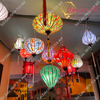(Miễn phí vận chuyển) Combo đèn lồng freesize - 25 đèn lồng vải phi họa tiết ngũ hành (size 30cm 40cm, 45cm)
