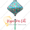 (Miễn phí vận chuyển) Combo đèn lồng vải phi họa tiết - 25 đèn lồng trang trí quán cà phê