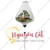 Đèn lồng Hội An khung tre vải phi vẽ tay Vịnh Hạ Long (Trong nhà/ Ngoài trời)