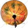 Đèn lồng khung sắt kiểu dù vẽ tay (vải phi)