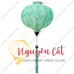 Đèn lồng kiểu tròn vải lụa tơ tằm (Trong nhà)