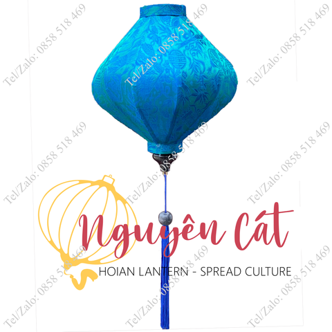  Đèn lồng kiểu ú vải lụa tơ tằm (Trong nhà) 