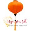 (Miễn phí vận chuyển) Combo 10 đèn lồng vải phi trơn chống nước trang trí tết