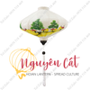Đèn lồng Hội An khung tre vải phi vẽ tay Phố Cổ (Trong nhà/ Ngoài trời)