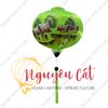 Đèn lồng Hội An khung tre vải phi vẽ tay Phố Cổ (Trong nhà/ Ngoài trời)