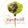 (Miễn phí vận chuyển) Combo đèn lồng freesize - 25 đèn lồng vải phi vẽ tay nét đẹp Việt Nam