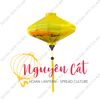 Đèn lồng Hội An khung tre vải phi vẽ tay hoàng hôn (Trong nhà/ Ngoài trời)