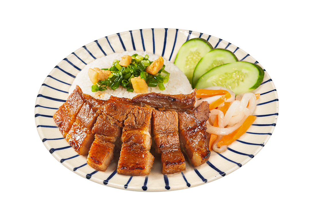  Cơm ba rọi nướng ngũ vị 