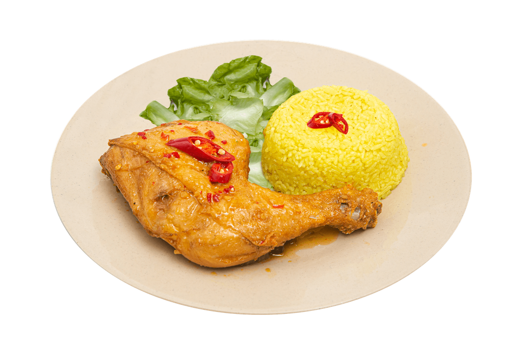  Cơm Đùi Gà Góc Tư (Xốt Chua Cay) 