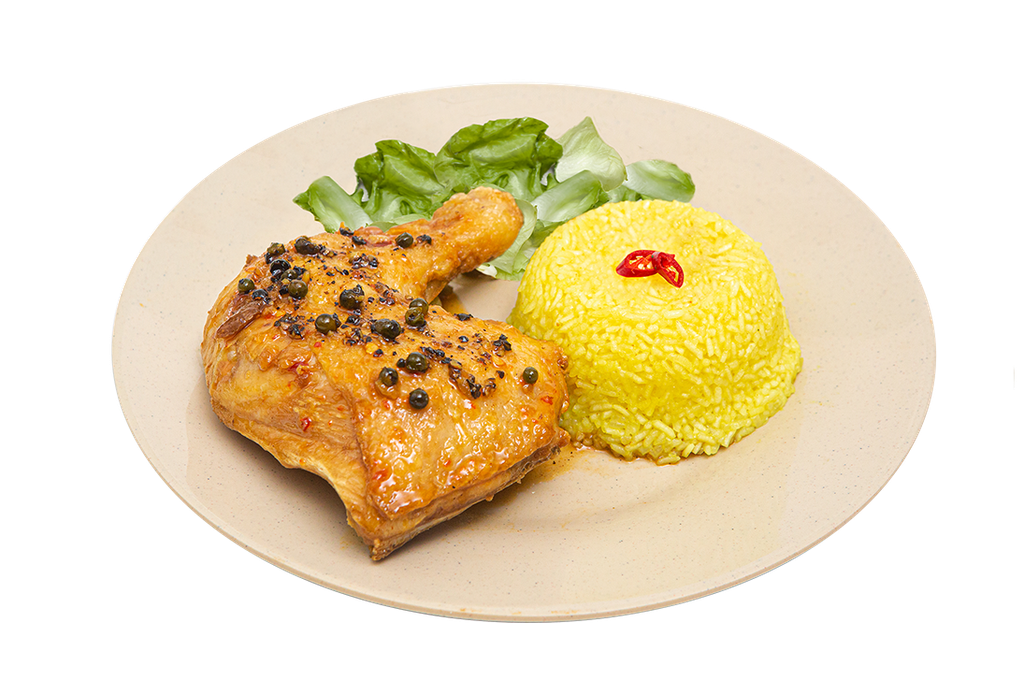  Cơm Đùi Gà Góc Tư (Xốt Tiêu Đen) 
