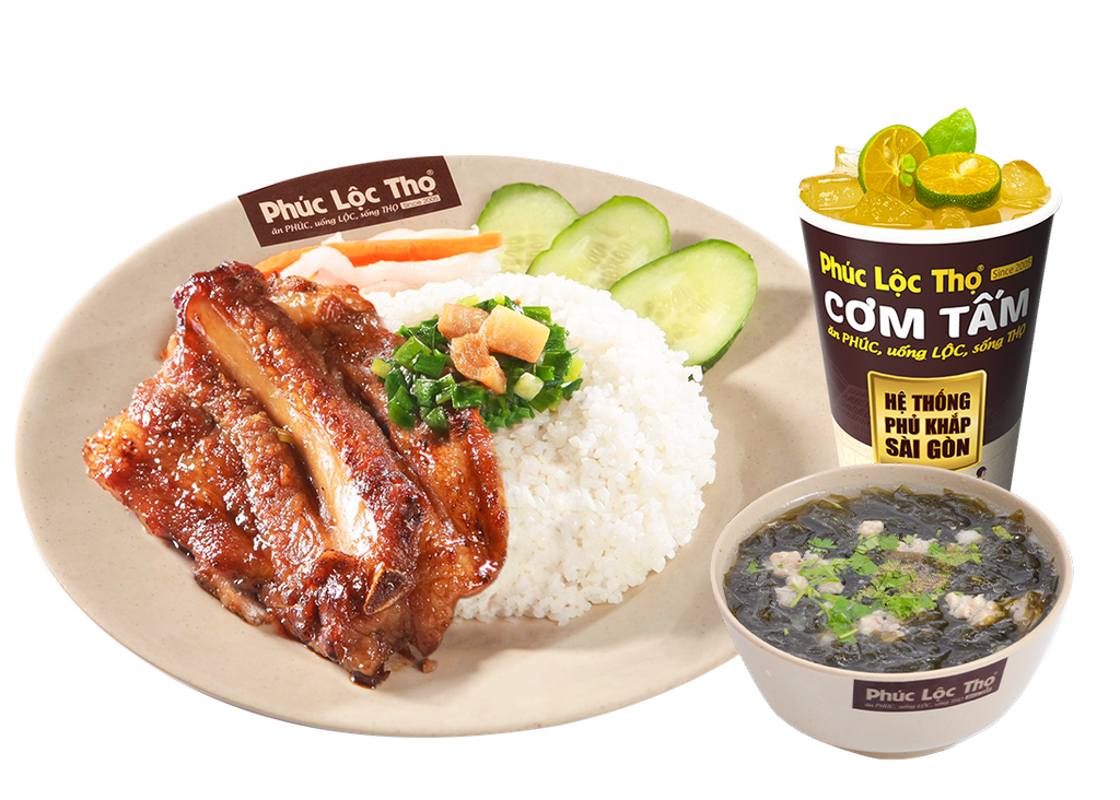  Combo Sườn Non Quay Mật Ong Canh Nước 
