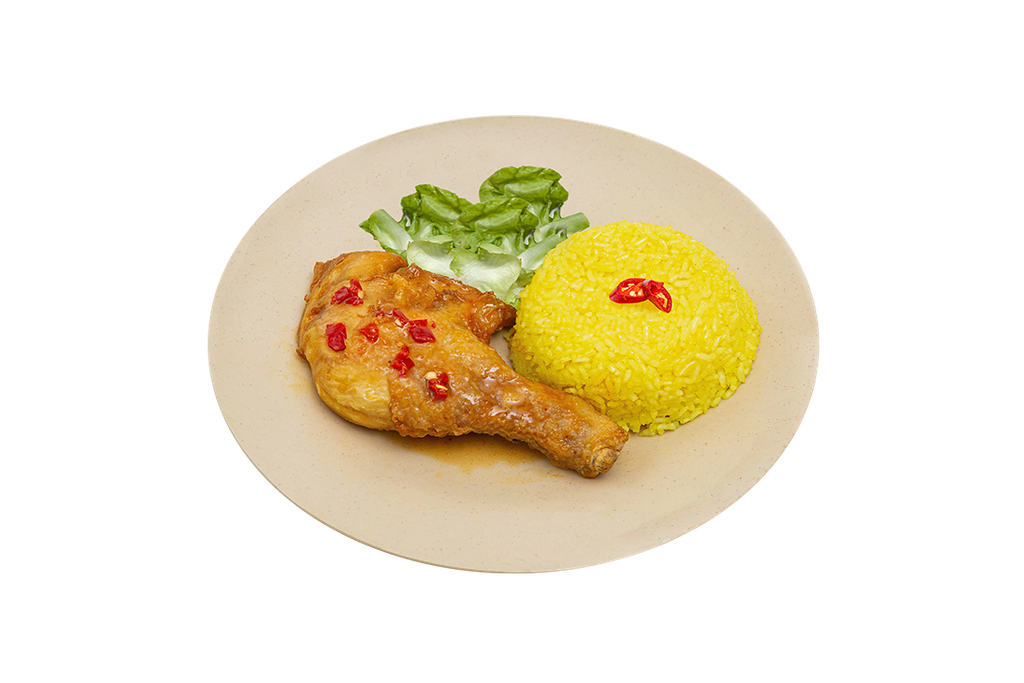  Cơm Đùi Gà Size Nhỏ (Xốt Chua Cay) 