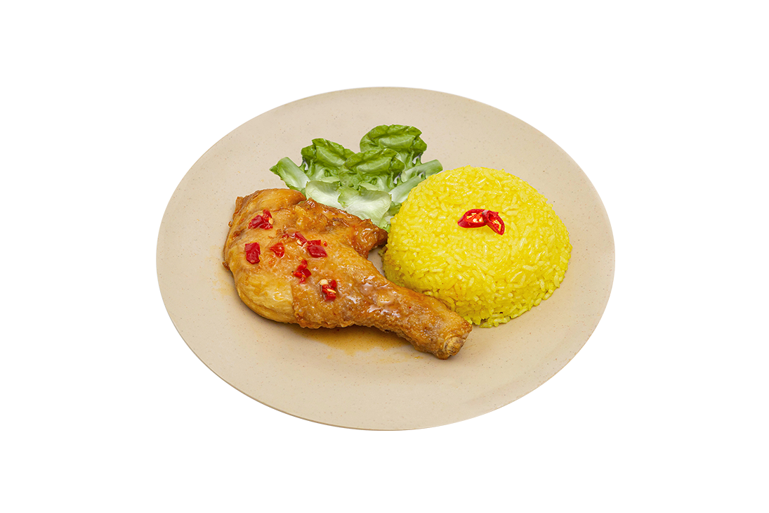  Cơm Đùi Gà Size Nhỏ (Xốt Chua Cay) 