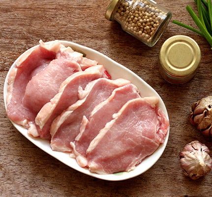  Thịt heo cốt lết 500g 