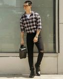  Quần Jean DEFOXX Rách Gối Slimfit 