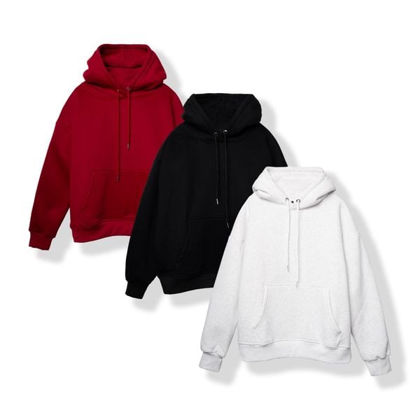  Hoodie THEGREY Nỉ Bông Basic 