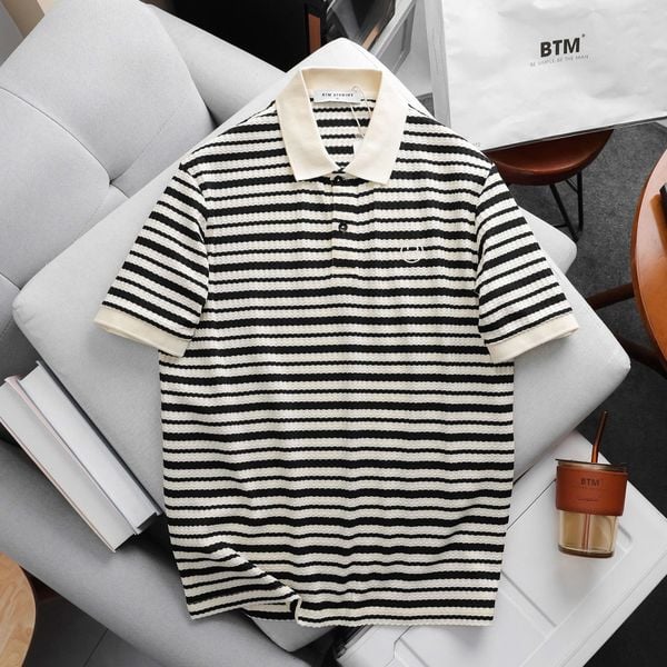  Polo BTM Striped Jacquard 