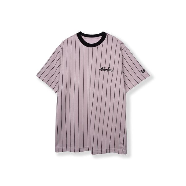  Tee NEW ERA Logo NE Stripes Black 