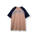  Tee NEW.ERA Logo NY Raglan 