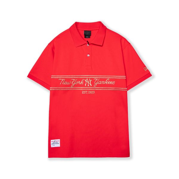  Polo NEW ERA Logo NY Nhũ Vàng 