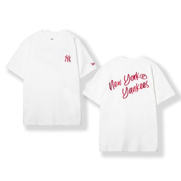  Tee NEW ERA Logo LA Thêu Xù 