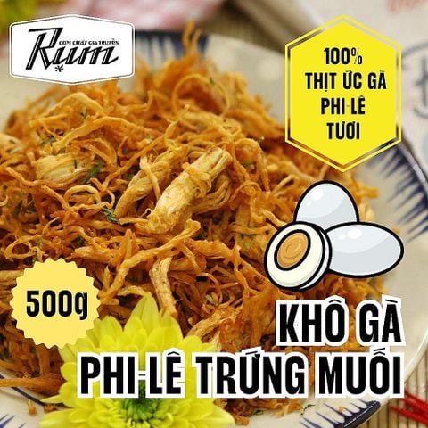  Khô gà trứng muối 500g 