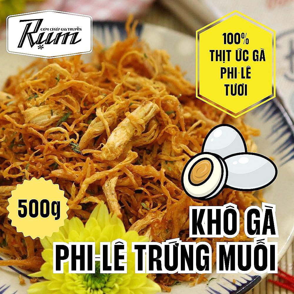 Khô gà trứng muối 500g