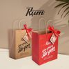 Túi Giấy Kraft Vàng Đựng 01 Hộp