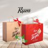 Túi Giấy Kraft Đỏ Đựng 2 Hộp
