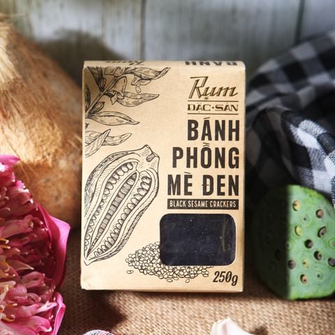  Bánh Phồng Mè Đen 250g 