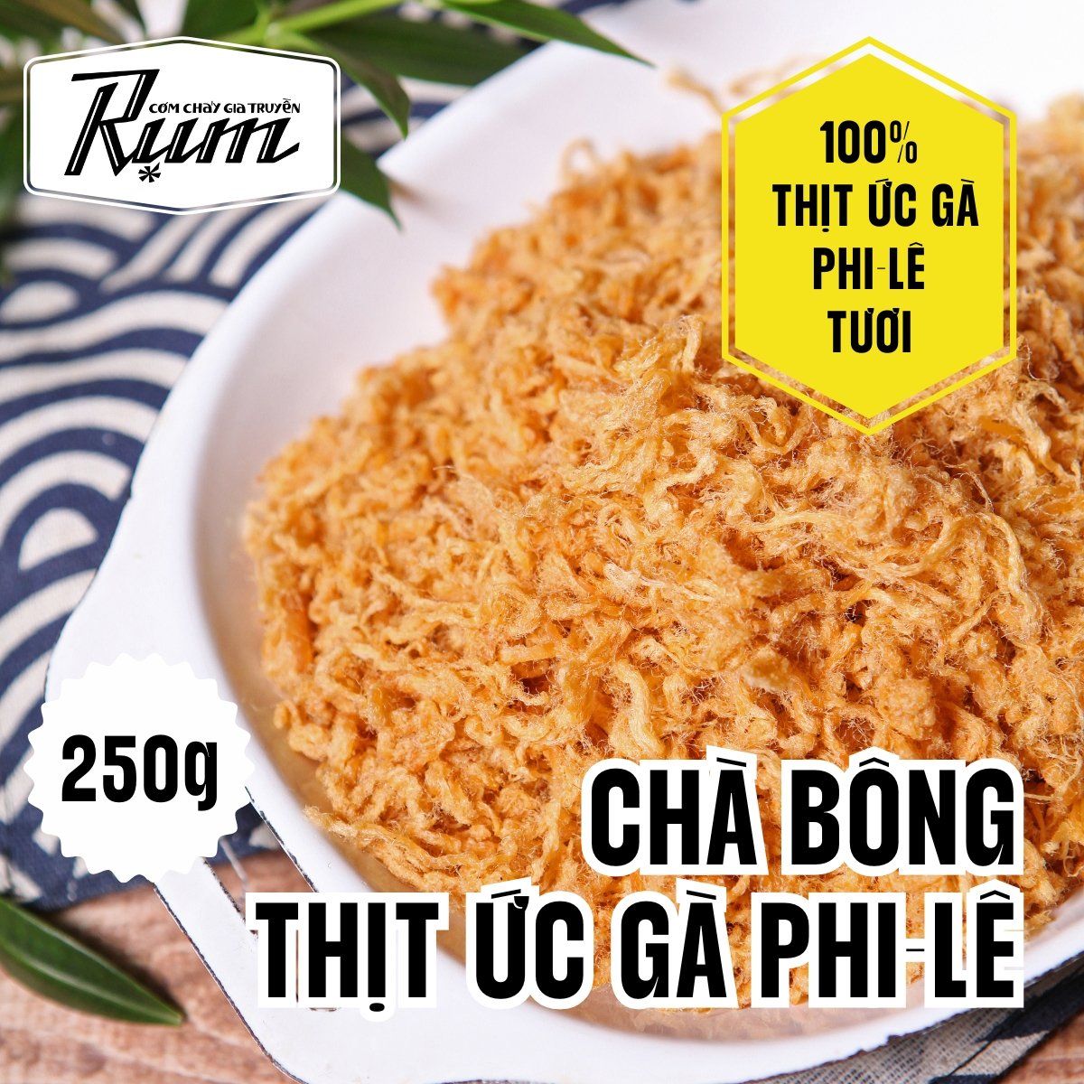 Chà bông gà phi lê 250 g
