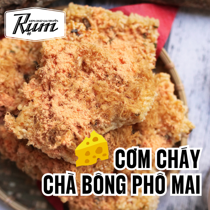 Cơm cháy chà bông phô mai 500gr(HỘP)