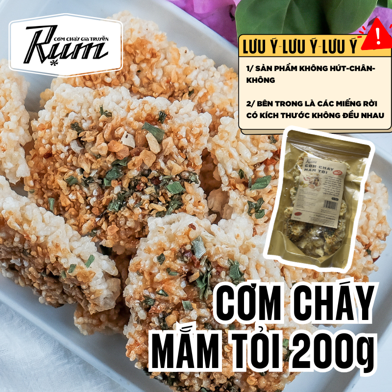 Cơm cháy mắm tỏi 200gr