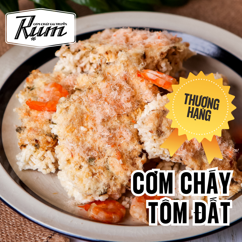 Cơm cháy tôm đất thượng hạng 500gr(HỘP)
