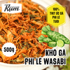 Khô gà lá chanh nồng mù tạt 500g