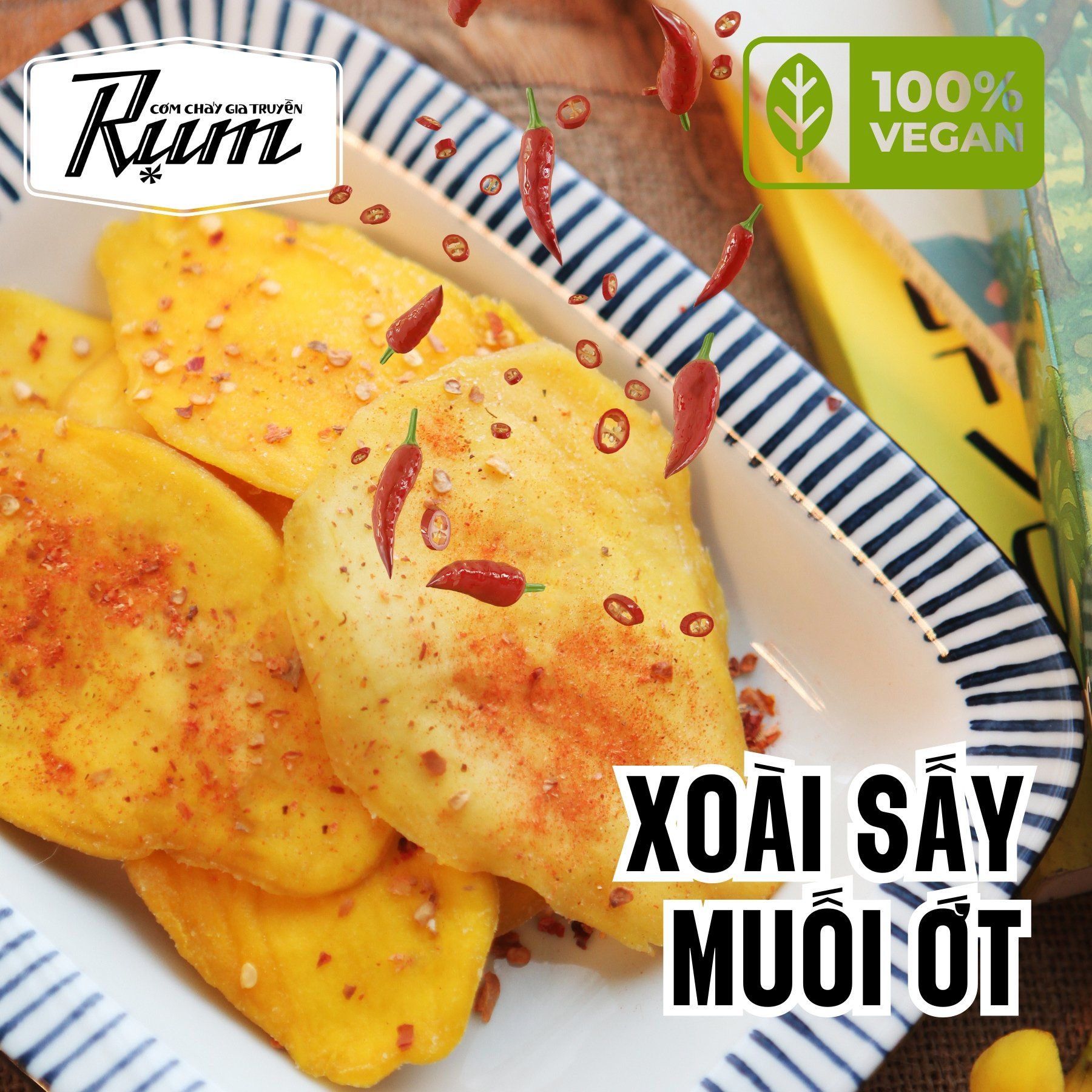 Xoài Sấy Muối Ớt 250g