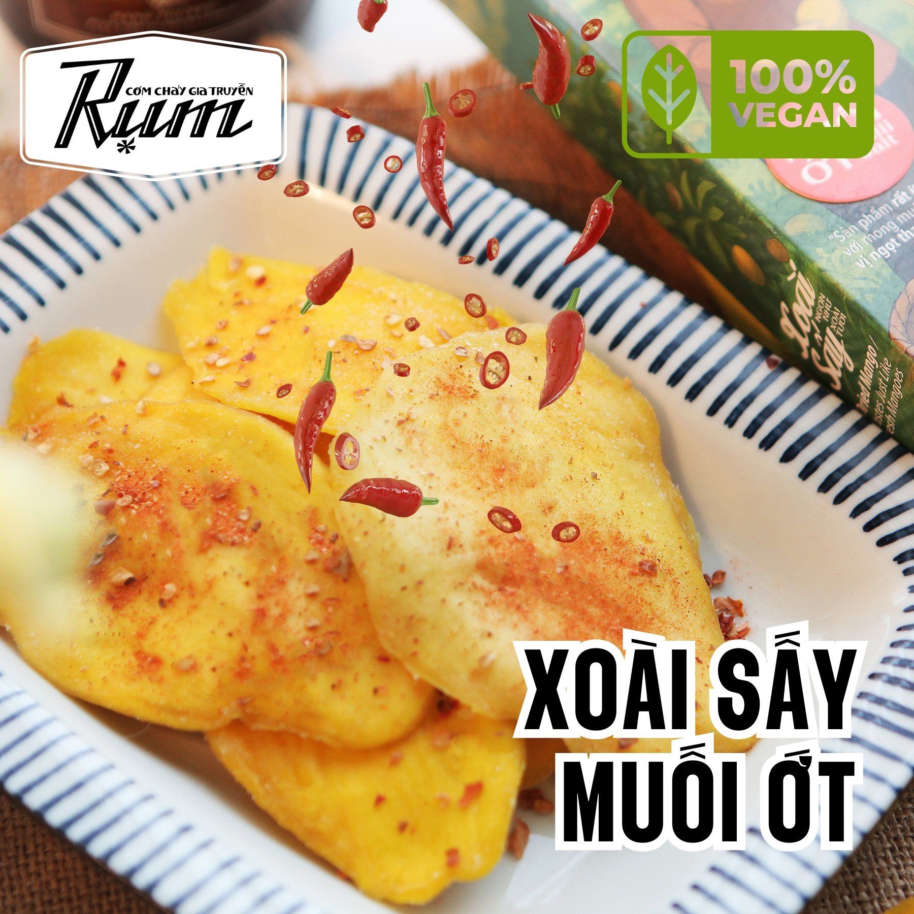 Xoài Sấy Muối Ớt 250g