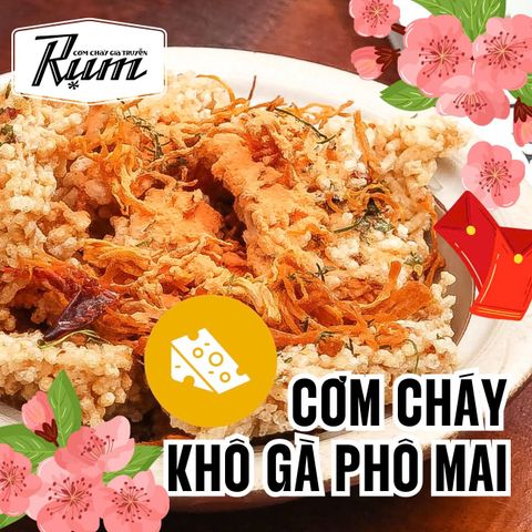  Cơm cháy khô gà phô mai lá chanh 500gr (HỘP) 