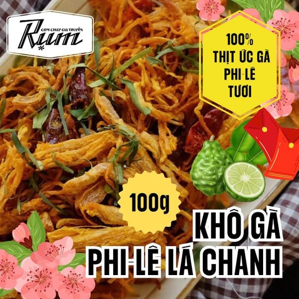  Khô gà lá chanh 100gr 