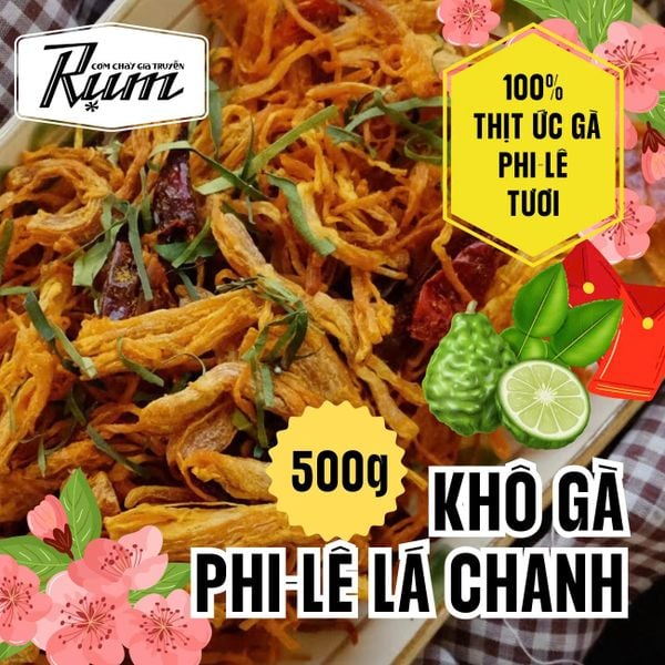  Khô gà phi lê lá chanh 500 g 